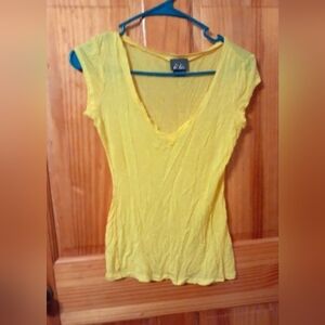 Dots Womens bright yellow tee